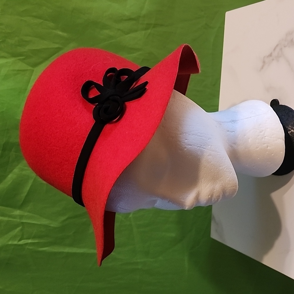 Filippo Catarzi Red Felt Hat